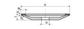 12A2-20 grinding wheel