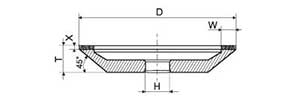 12A2-45 grinding wheel